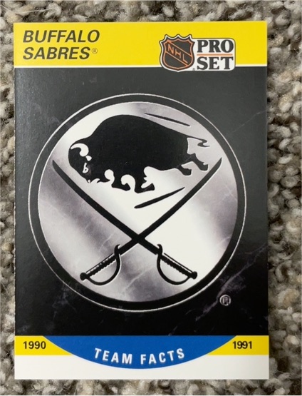 1990-91 Pro Set #567 Buffalo Sabres Team Facts — front