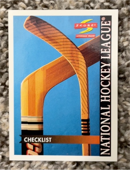 1996-97 Score #273 Checklist — front