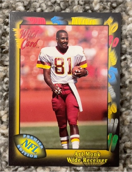 1991 Wild Card #49 Art Monk — front