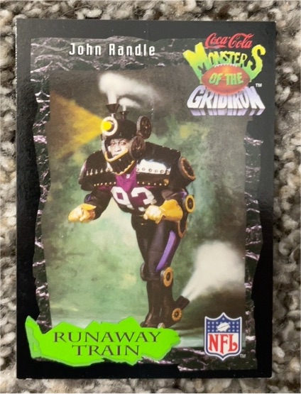 1994 Classic Pro Line Live Coca-Cola Monsters of the Gridiron #19 John Randle — front