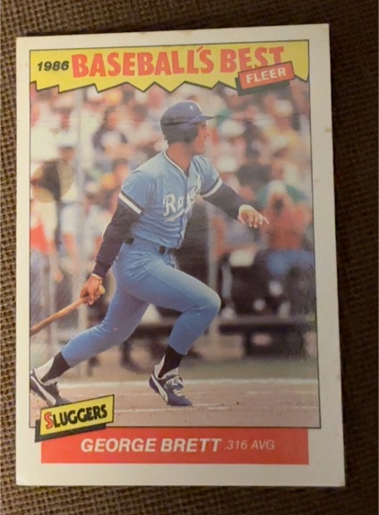 1986 Fleer Baseball's Best #3 George Brett — front