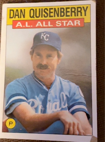 1986 Topps #722 Dan Quisenberry — front