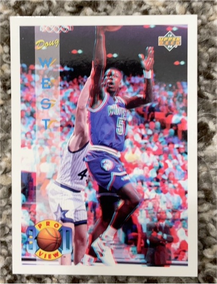 1993-94 Upper Deck Pro View 3D #108 Doug West — front