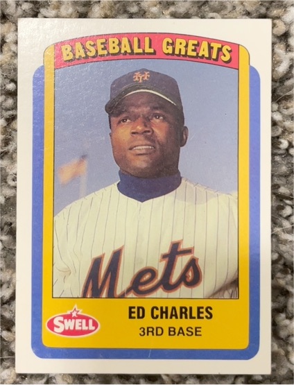 1990 Swell Baseball Greats #123 Ed Charles — front