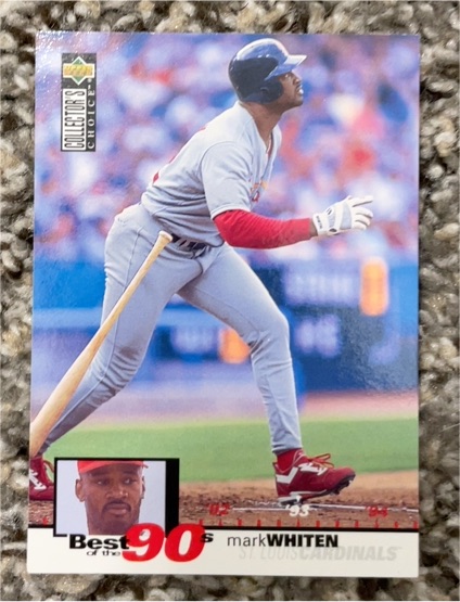 1995 Upper Deck Collector's Choice #58 Mark Whiten — front
