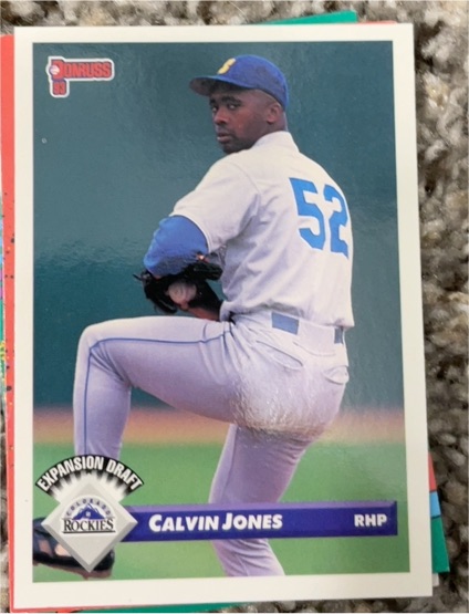 1993 Donruss #749 Calvin Jones — front