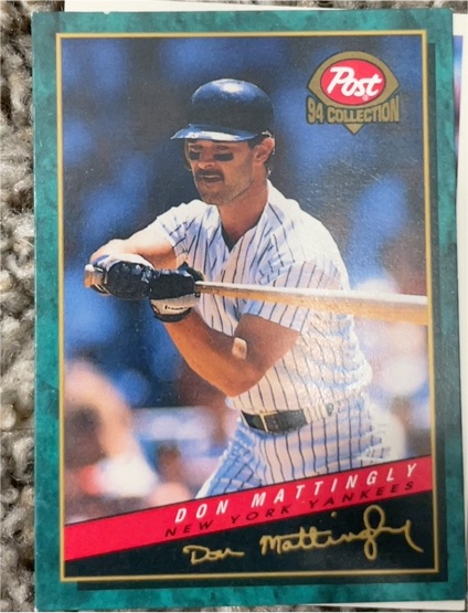 1994 Post Collection #2 Don Mattingly — front