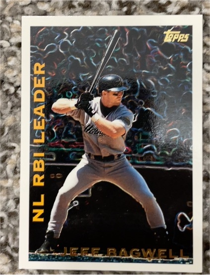 1995 Topps League Leaders #LL11 Jeff Bagwell — front