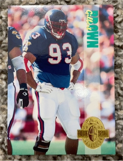 1993 Classic Four Sport #148 Gilbert Brown — front