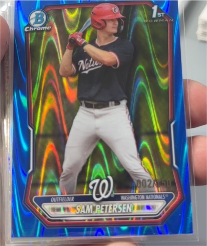 2026 Bowman Chrome #BCP-122 Sam Petersen — front