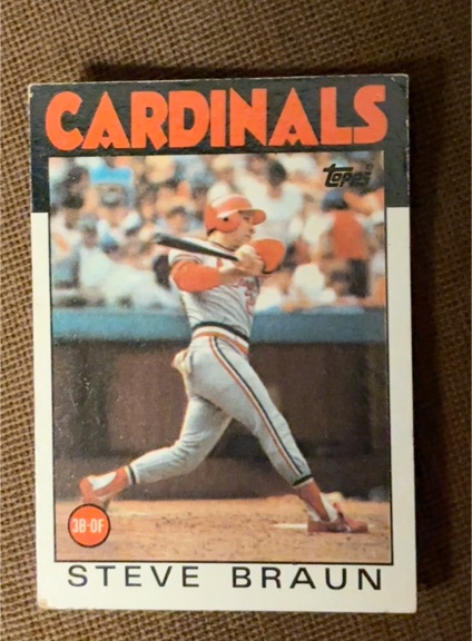 1986 Topps #631 Steve Braun — front