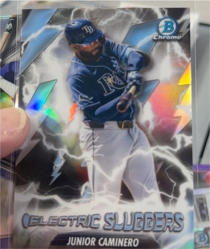 2026 Bowman Chrome #ES-4 Electric Sluggers Junior Caminero — front
