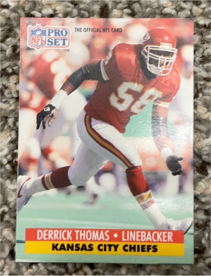 1991 Pro Set #188 Derrick Thomas — front