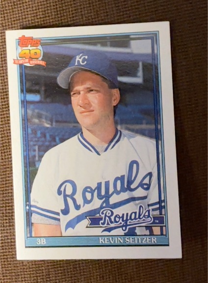 1991 Topps #695 Kevin Seitzer — front