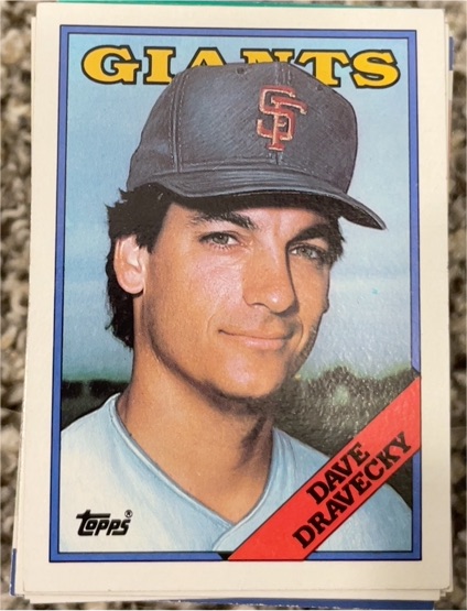 1988 Topps #68 Dave Dravecky — front