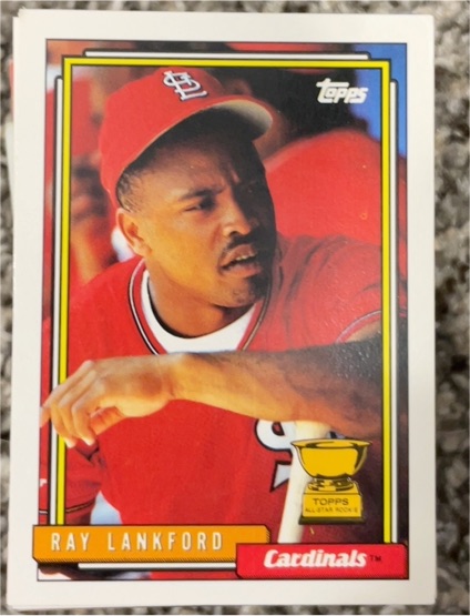 1992 Topps #292 Ray Lankford — front