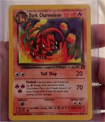 1999 Pokémon Team Rocket #32 Dark Charmeleon — front