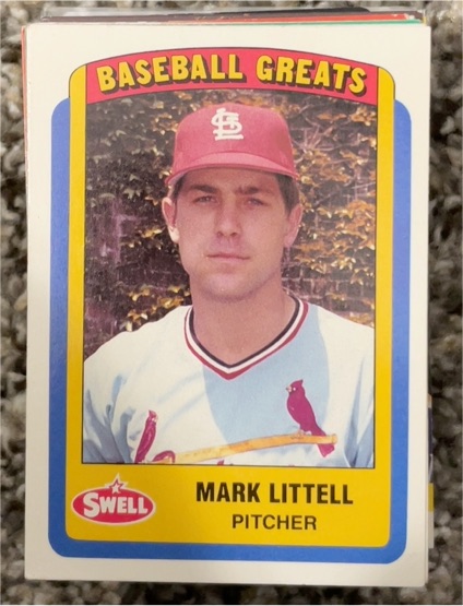 1990 Swell Baseball Greats #112 Mark Littell — front