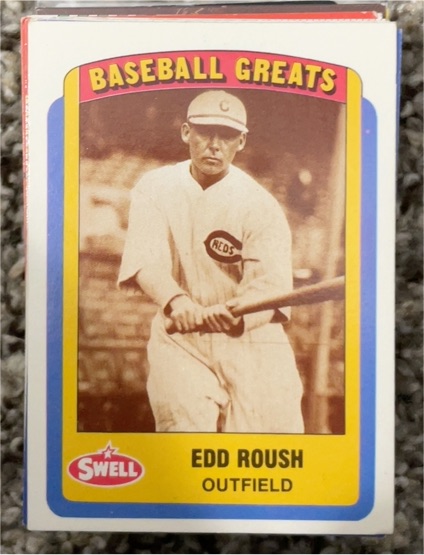 1990 Swell Baseball Greats #35 Edd Roush — front