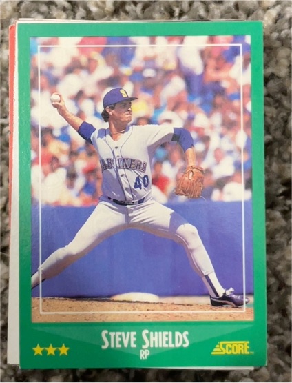 1988 Score #396 Steve Shields — front