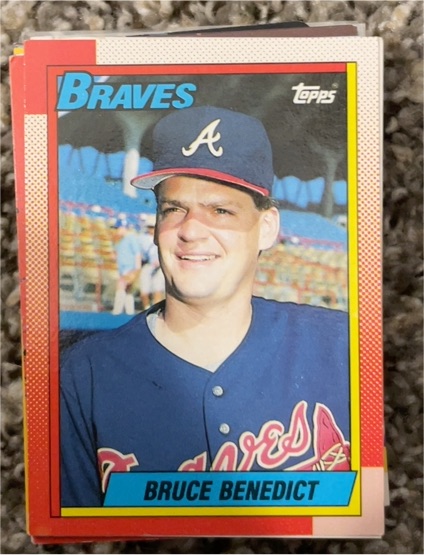 1990 Topps #583 Bruce Benedict — front