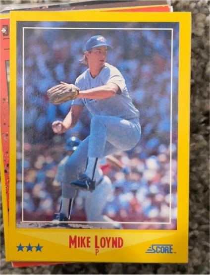 1988 Score #491 Mike Loynd — front