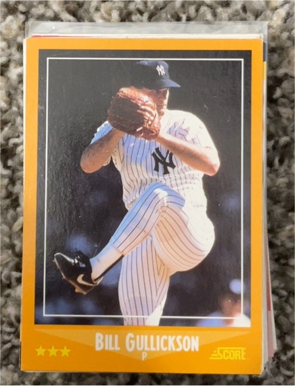1988 Score #585 Bill Gullickson New York Yankees — front