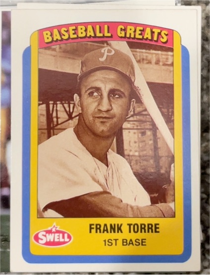 1990 Swell Baseball Greats #74 Frank Torre — front