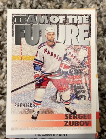 1994-95 Topps Premier #382 Sergei Zubov — front