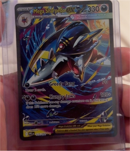 2022 Pokémon ME02 #127 Mega Sharpedo EX — front