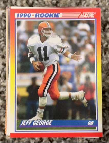 1990 Score #634 Jeff George — front