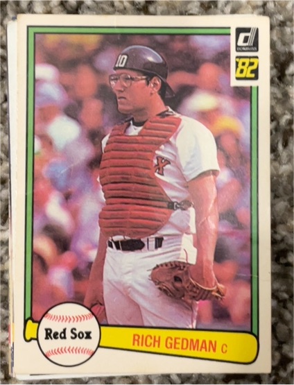 1982 Donruss #512 Rich Gedman — front