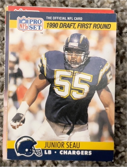 1990 Pro Set #673 Junior Seau — front