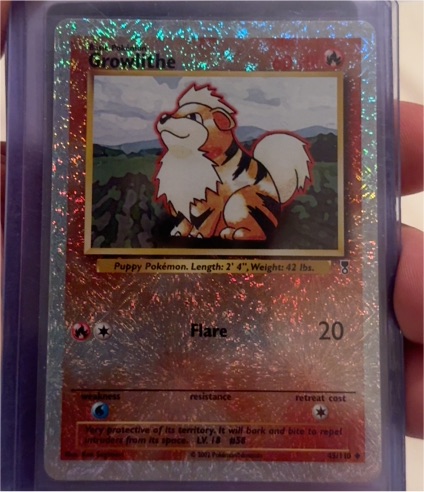 2002 Pokémon Legendary Collection #45 Growlithe — front