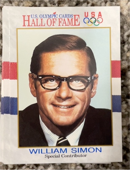 1991 Impel U.S. Olympic Hall of Fame #80 William Simon — front