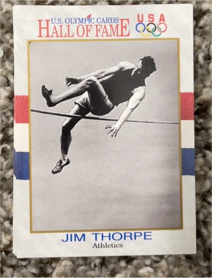 1991 Impel U.S. Olympic Hall of Fame #3 Jim Thorpe — front
