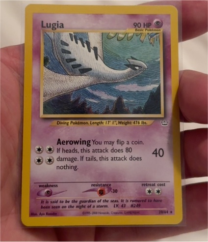 2000 Neo Revelation #20 Lugia — front