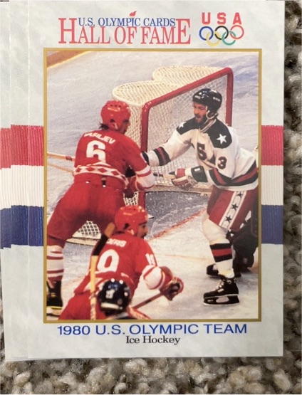 1991 Impel U.S. Olympicards Hall of Fame #70 1980 U.S. Olympic Team Ice Hockey — front
