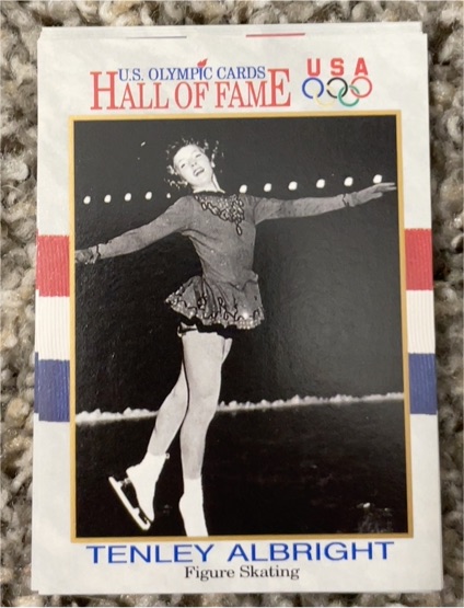 1991 Impel U.S. Olympic Cards Hall of Fame #38 Tenley Albright — front