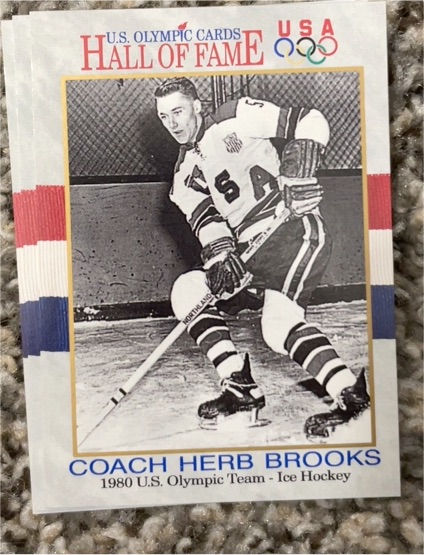 1991 Impel U.S. Olympic Hall of Fame #72 Coach Herb Brooks — front