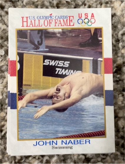 1991 Impel U.S. Olympicards Hall of Fame #18 John Naber — front