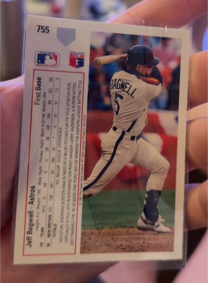 1991 Upper Deck #755 Jeff Bagwell — front