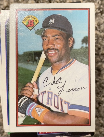 1989 Bowman #108 Chet Lemon — front