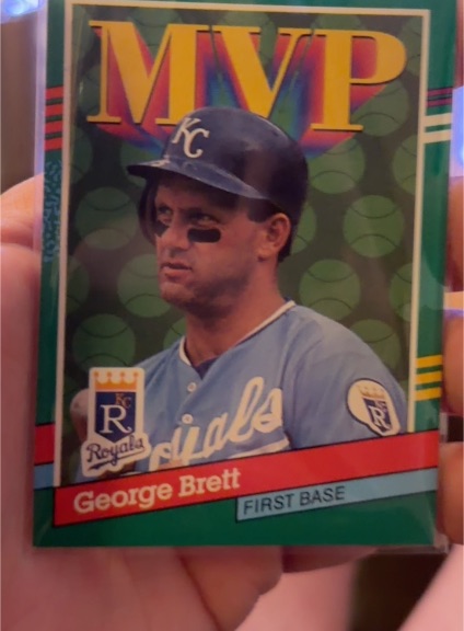 1991 Donruss #396 George Brett MVP — front