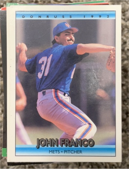 1992 Donruss #186 John Franco New York Mets — front