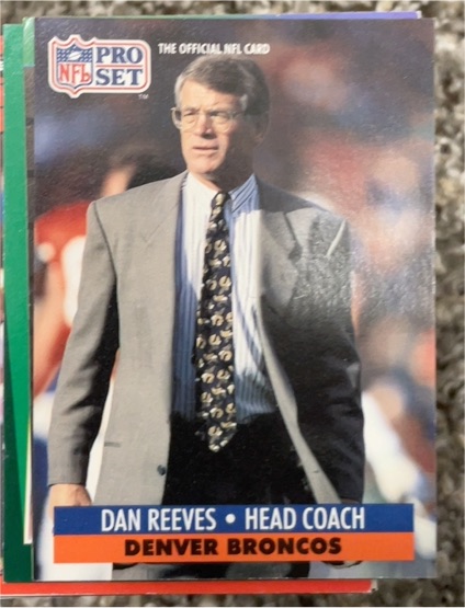 1991 Pro Set #144 Dan Reeves — front