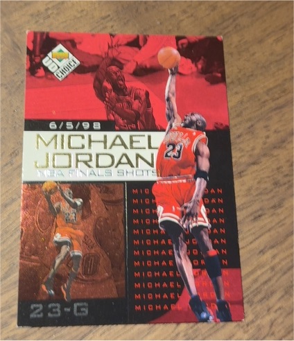 1998-99 Upper Deck Choice NBA Finals Shots #6 Michael Jordan — front