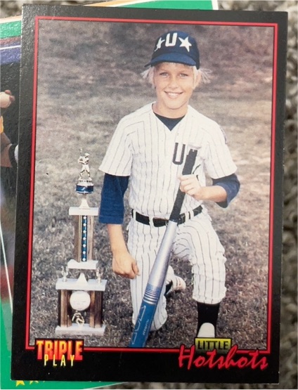 1993 Leaf Triple Play #11 Mark Grace Little Hotshots — front