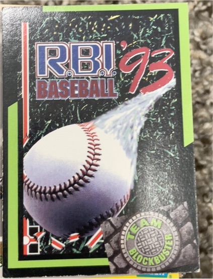 1993 Team Blockbuster #22 R.B.I. Baseball '93 — front