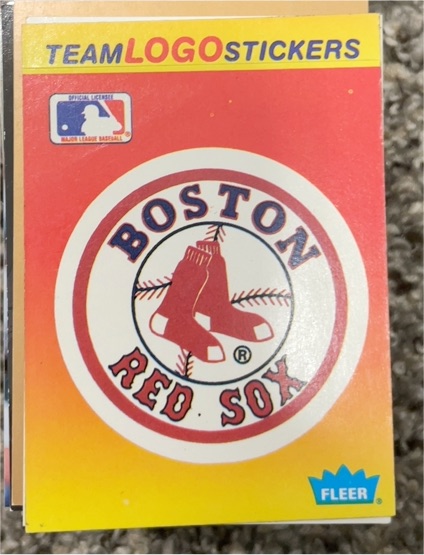 1991 Fleer #NNO Boston Red Sox Team Logo Stickers — front